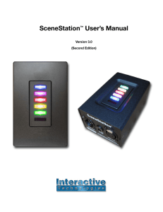 SceneStation™ User`s Manual - Interactive Technologies, Inc.