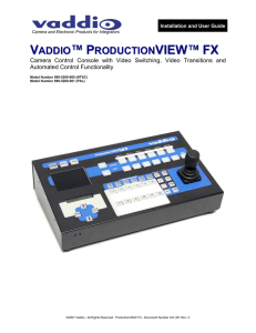 ProductionVIEW FX Manual application/pdf