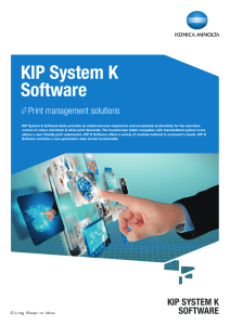 KIP Software Line-Up, PDF