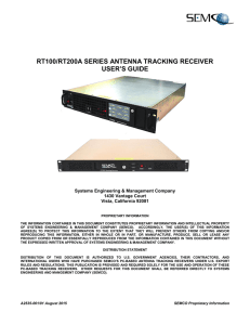 rt100/rt200a series antenna tracking receiver user`s guide