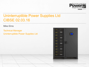 Uninterruptible Power Supplies