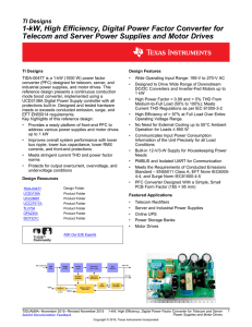 1-kW, High Efficiency, Digital Power Factor