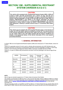 section 12m - supplemental restraint system