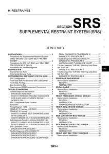 SUPPLEMENTAL RESTRAINT SYSTEM (SRS)