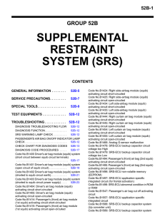 SUPPLEMENTAL RESTRAINT SYSTEM (SRS) - Out