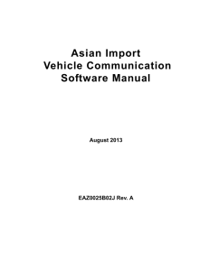 Asian Import Vehicle Communication Software Manual - Snap-on
