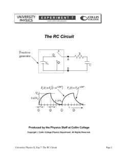 The RC Circuit