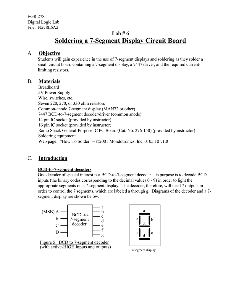 Design of seven segment display driver for bcd codes experiment for free