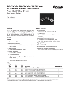 Datasheet - Avago Technologies