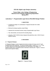ECE 85L Digital Logic Design Laboratory Fresno State, Lyles