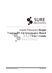 4 inch Character Height 7-segment LED