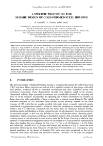 a specific procedure for seismic design of cold