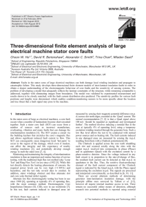 Three-dimensional finite element analysis of large electrical