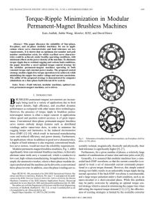 Torque-ripple minimization in modular permanent-magnet