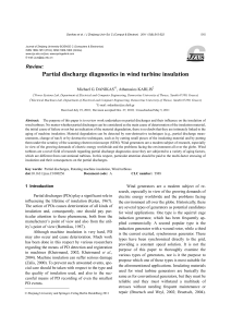 Partial discharge diagnostics in wind turbine insulation