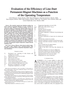 Evaluation of the Efficiency of Line-Start Permanent-Magnet