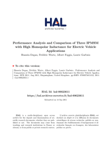 Performance Analysis and Comparison of Three IPMSM with