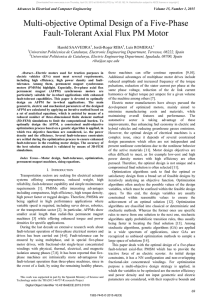 Multi-objective Optimal Design of a Five-Phase Fault