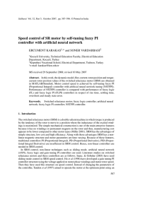 Speed control of SR motor by self-tuning fuzzy PI controller with