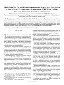 The Effect of the Electrical Steel Properties on the Temperature