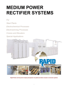 MEDIUM POWER RECTIFIER SYSTEMS