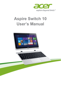 Aspire Switch 10 User`s Manual