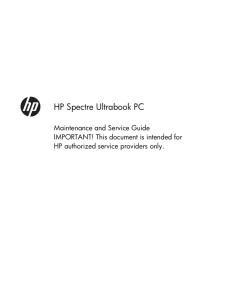 HP Spectre Ultrabook PC