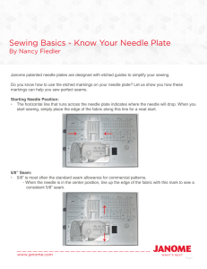 Sewing Basics - Know Your Needle Plate