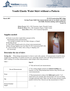 Youth Elastic Waist Skirt without a Pattern