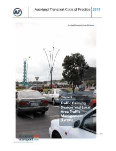 Traffic Calming Devices and Local Area Traffic