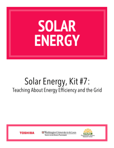 Solar Energy, Kit #7: