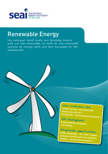 to the lesson plan: Renewable Energy