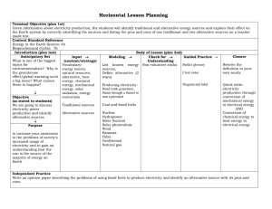 Horizontal Lesson Planning Template
