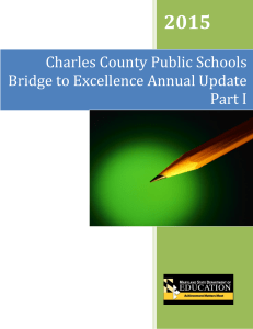 Annual Update Part 1 - Charles County Public Schools