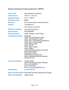 Quarterly Progress Report Template