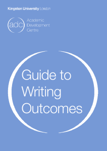 Guide to Writing Outcomes