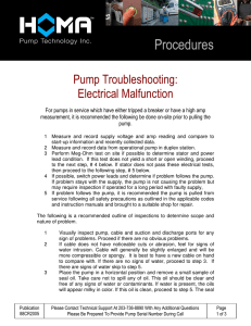 Pump Troubleshooting: Electrical Malfunction