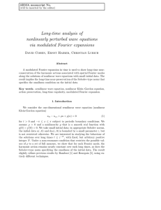 Long-time analysis of nonlinearly perturbed wave equations via