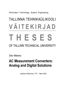 Olev Märtens, AC Measurement Converters