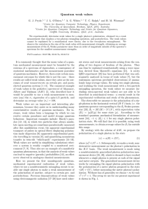 Quantum weak values - Griffith Research Online