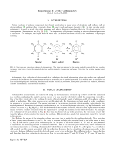 Experiment 3: Cyclic Voltammetry