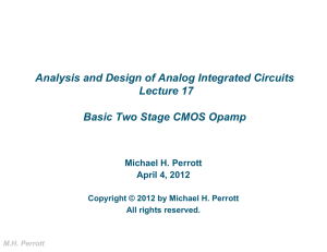 Basic Two Stage CMOS Opamp