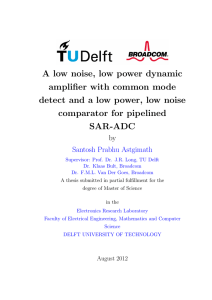 A low noise, low power dynamic amplifier with common mode detect