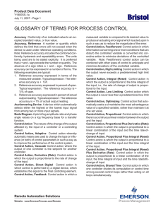 glossary of terms for process control