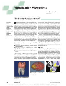 The transfer function bake-off - Computer Graphics and Applications