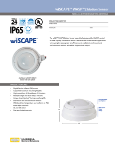 WASP2 Specification Sheet - Hubbell Control Solutions