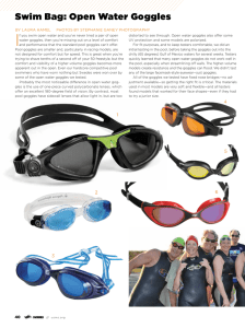 Swim Bag: Open Water Goggles