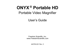ONYX Portable HD - Freedom Scientific
