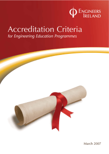 Accreditation Criteria