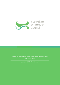 Guidelines for International Accreditation